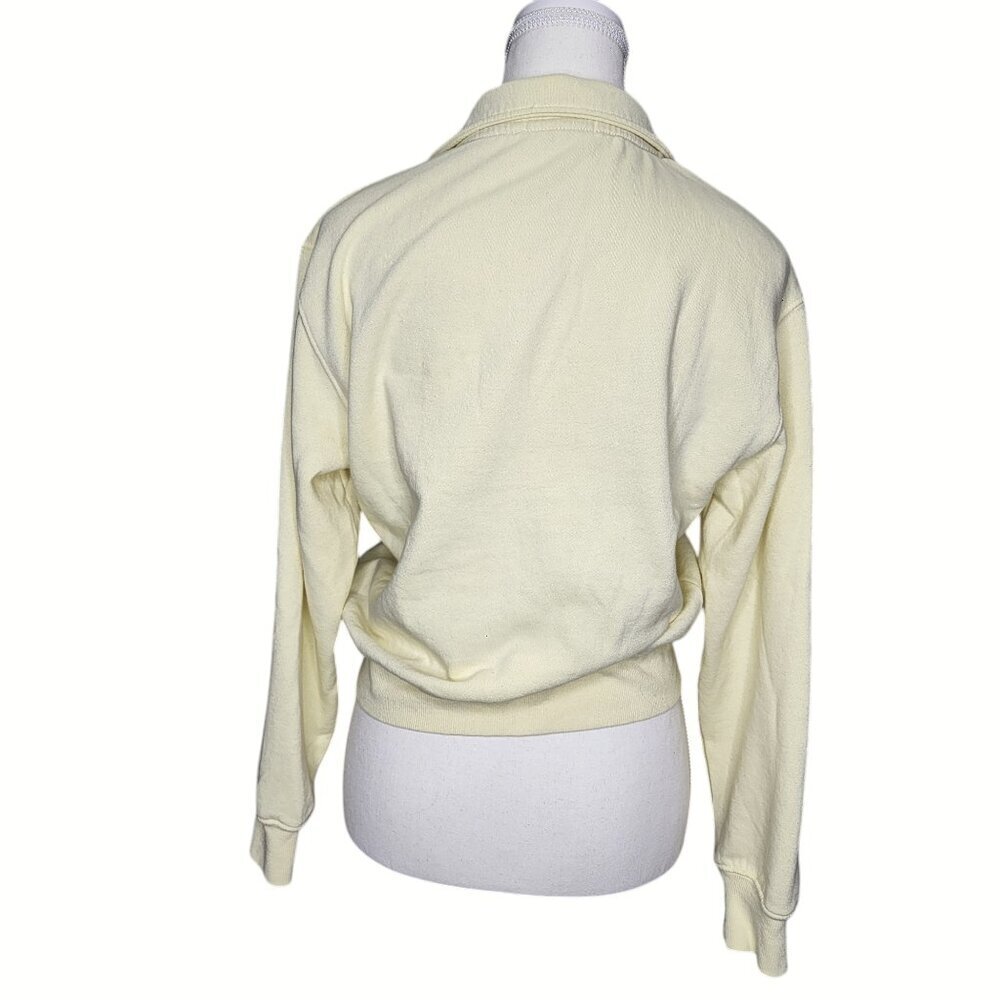 Z Supply Half Zip Sweatshirt Pullover Yellow Size… - image 3
